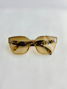 Prada Shield Sunglasses Amber Tortoiseshell  Italy